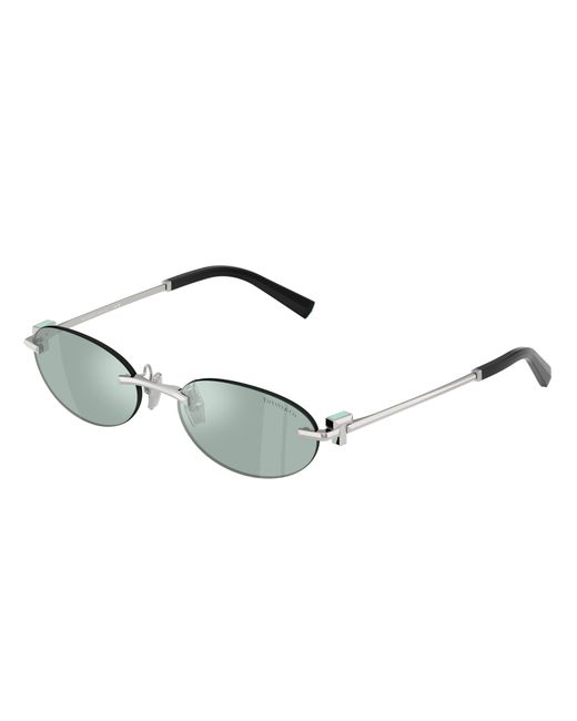 Tiffany & Co Black Tf3119D 600165 Sunglasses Metal Light Round Normal Mirrored