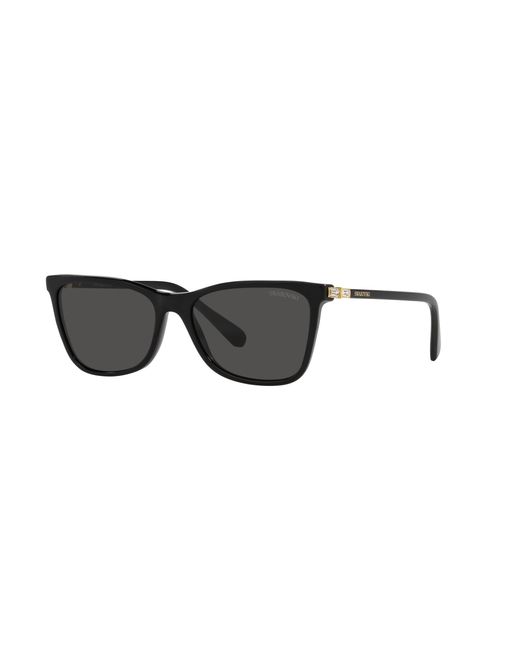 Swarovski Black Sk6004 100187 Sunglasses Acetate Squared Normal