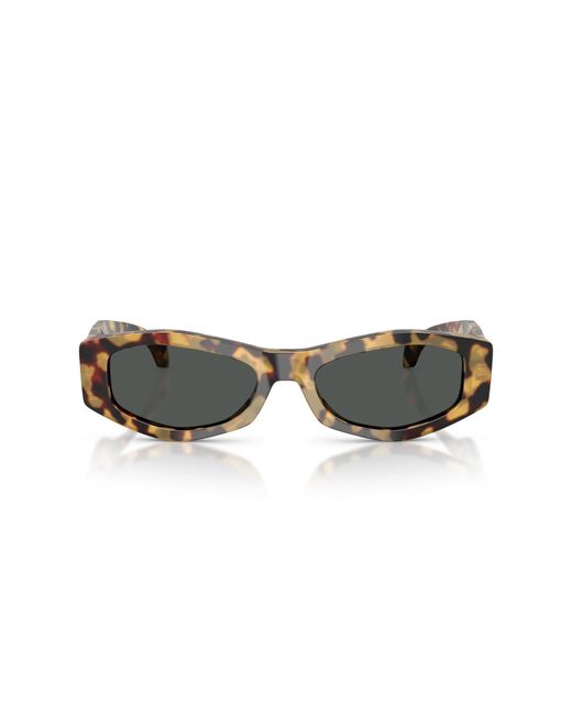 Versace Black Ve4487 777/87 Sunglasses Acetate Geometric Normal