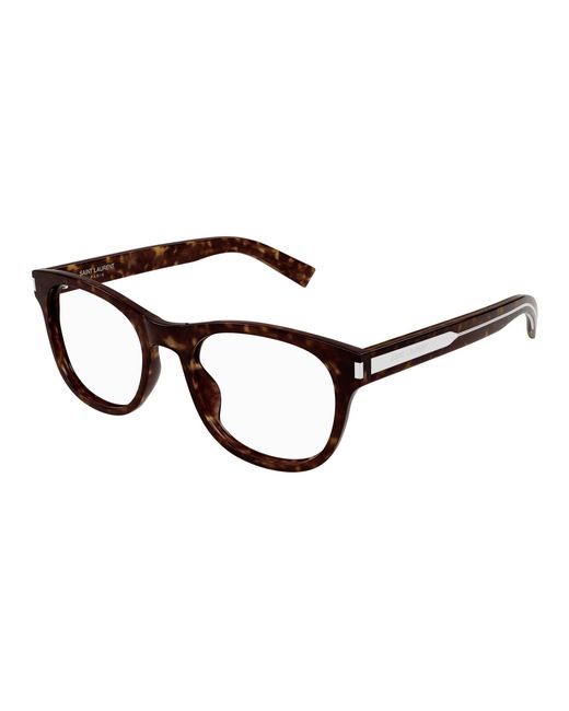 Saint Laurent Black Sl 663 002 Optical Frames Acetate Transparent Squared