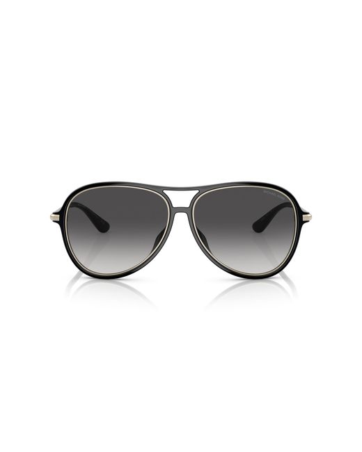 Michael Kors Black Mk2176U Breckenridge 30058G Sunglasses Injected Pilot Normal Shaded