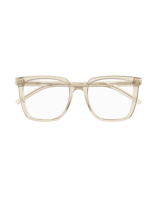 Saint Laurent Black Sl M146 Opt 004 Optical Frames Acetate Transparent Squared