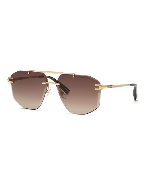 Chopard Black Schl23 300 Sunglasses Metal Pilot Anti-Glare for men