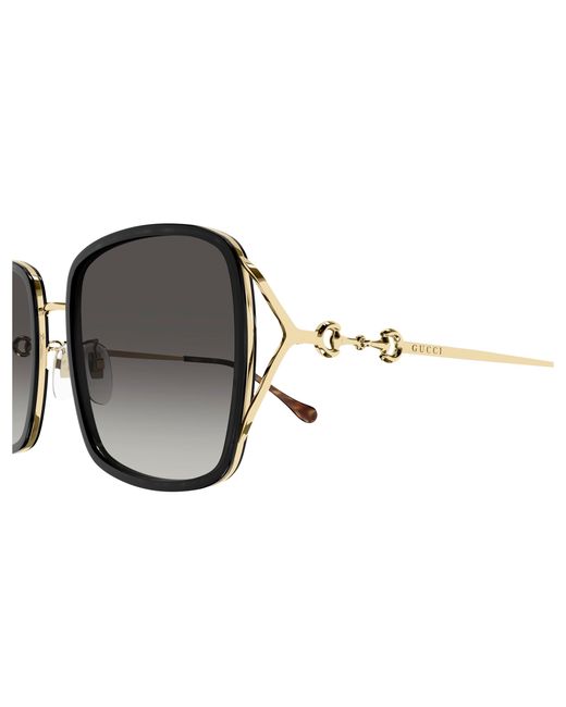Gucci Black Gg1016Sk 001 Sunglasses Injected Squared Normal