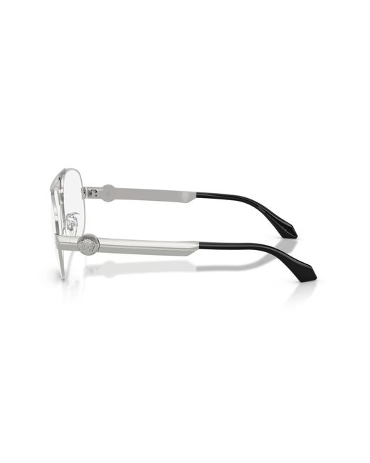 Versace Black Ve1319 1000 Optical Frames Metal Transparent Pilot Normal for men