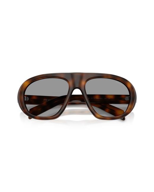 Prada Black Pr C05S 20D50Q Sunglasses Acetate Geometric Normal