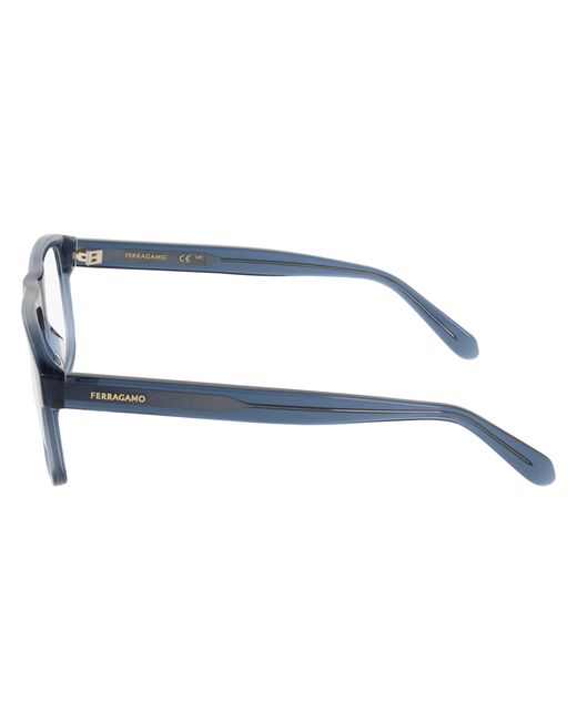 Ferragamo Black Sf3063 438 Optical Frames Acetate Squared Normal for men