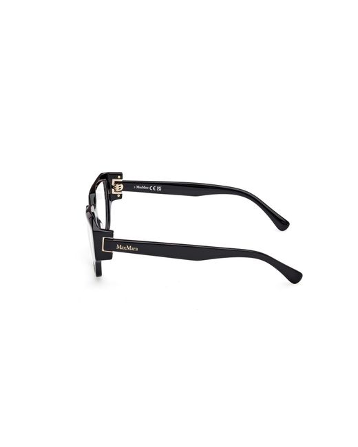 Max Mara Black Mm5182 001 Optical Frames Acetate Round Normal