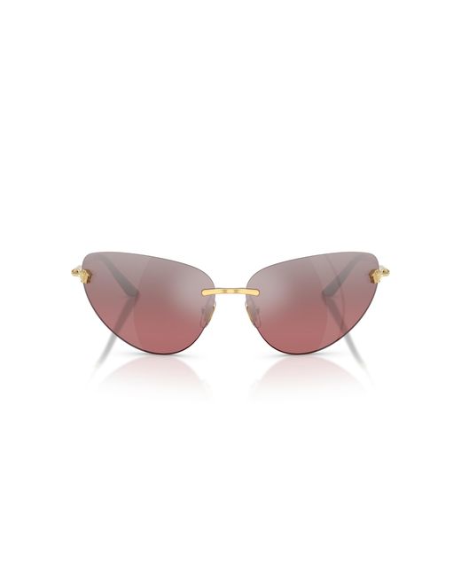 Versace Black Ve2281 10027E Sunglasses Metal Cat Eye Normal Shaded