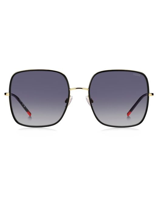Boss Black Hg 1293/S Rhl/9O Sunglasses Metal Squared Shaded
