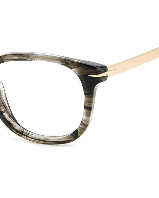 David Beckham Black Db 7122 8Gx Optical Frames Acetate Squared for men