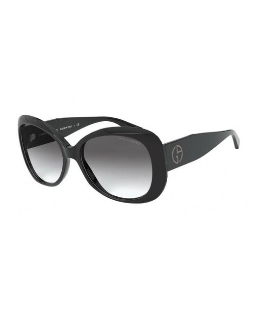 Giorgio Armani Black Ar8132 500111 Sunglasses Acetate Butterfly Normal Shaded