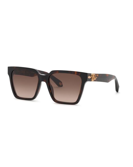 Roberto Cavalli Black Src153M 743Y Sunglasses Acetate Squared Normal Nuanced