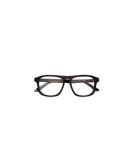 Retrosuperfuture Black 66D Numero 123 3627 Optical Frames Acetate Squared