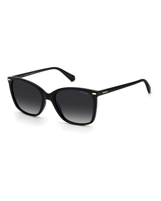 Polaroid Black Pld 4108/S 807/Wj Sunglasses Eco-Poliame Squared Polarized Shaded