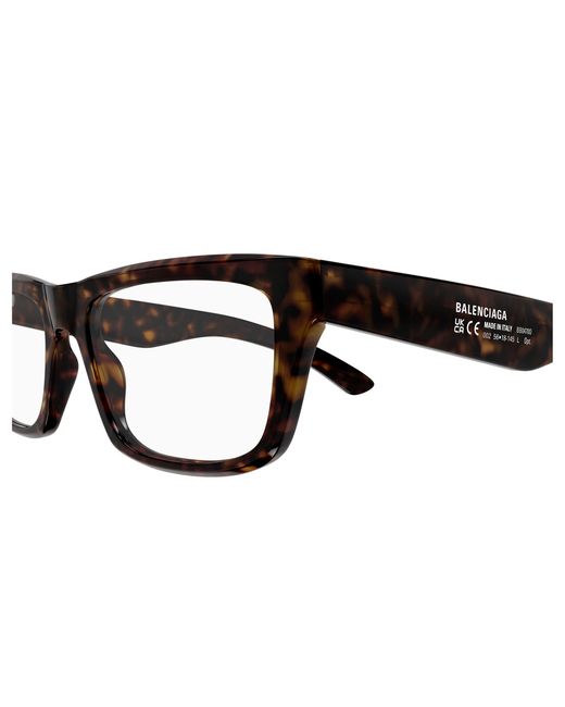 Balenciaga Black Bb0470O 002 Optical Frames Acetate Transparent Squared for men