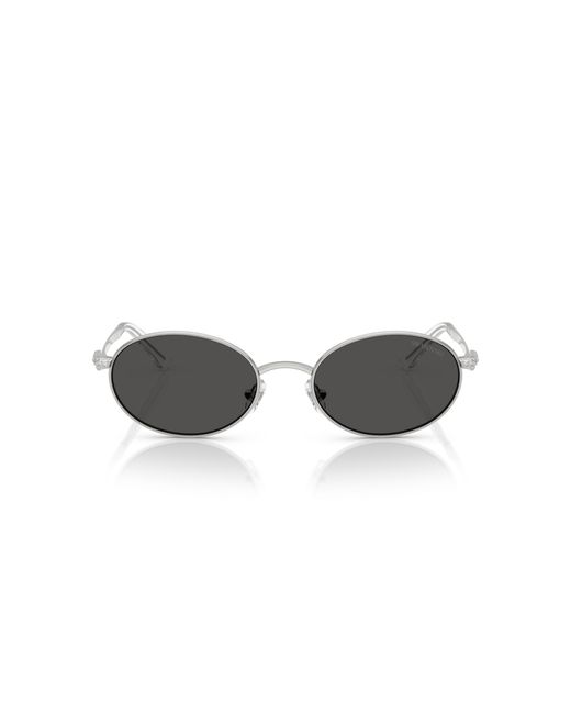 Swarovski Black Sk7033 400187 Sunglasses Metal Round Normal