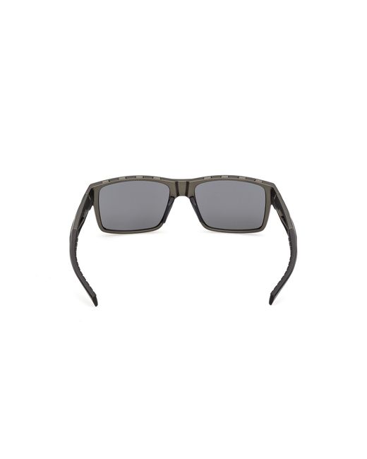 Adidas Originals Black Sp0125 Kleon 97C Sunglasses Injected Smoke Squared Normal for men