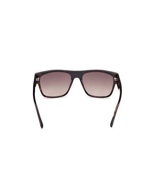 Guess Black Gu00277 52F Sunglasses Injected Squared Normal for men