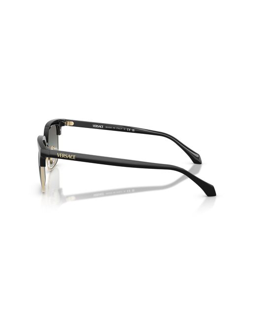 Versace Black Ve4494D Gb1/11 Sunglasses Injected Squared Normal Shaded for men
