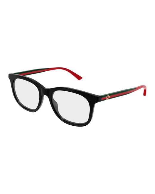 Gucci Black Gg1864O 001 Optical Frames Acetate Transparent Squared