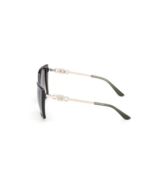 Guess Black Gu00266 96P Sunglasses Injected Squared Normal