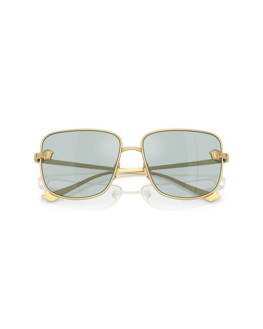 Versace Black Ve2282 10029C Sunglasses Metal Light Squared Normal