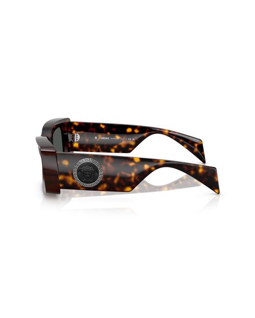 Versace Black Ve4474U 108/87 Sunglasses Injected Squared Normal