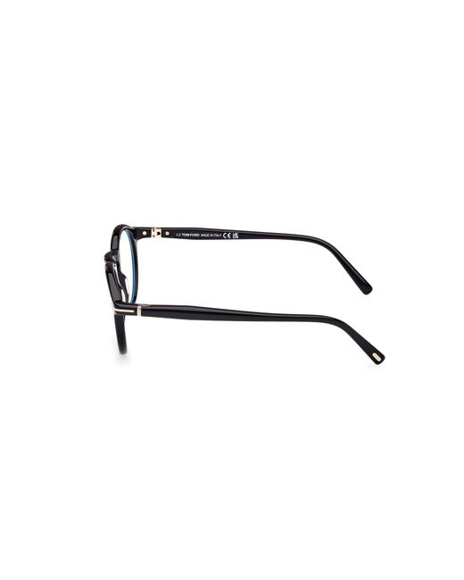Tom Ford Black Ft5979-B 001 Optical Frames Acetate Round Normal for men