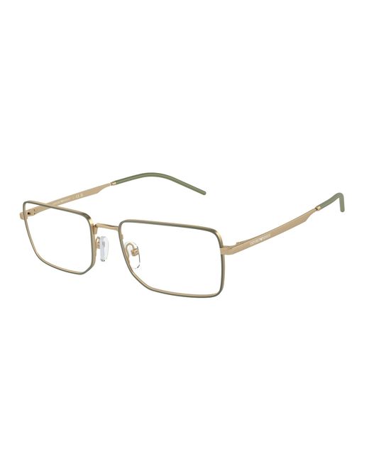 Emporio Armani Black Ea1153 3002 Optical Frames Metal Squared Normal for men