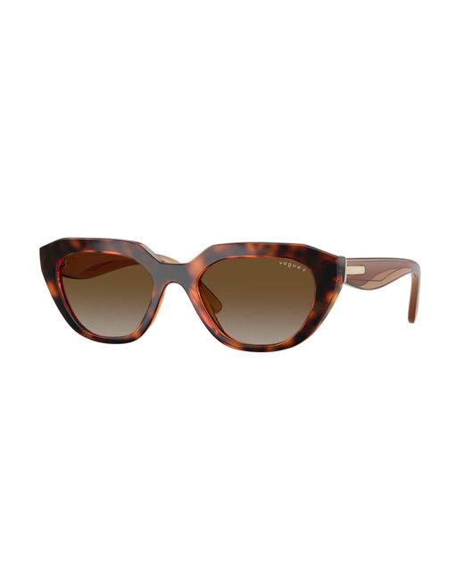 Vogue Eyewear Black Vo5711S W656T5 Sunglasses Nylon Geometric Polarized Nuanced