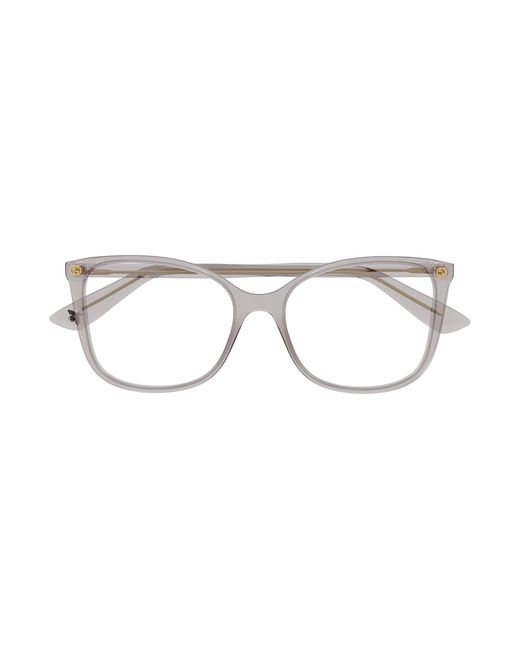 Gucci Black Gg0026O 018 Optical Frames Acetate Transparent Cat Eye