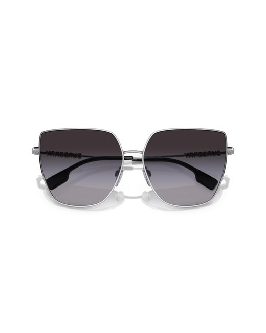 Burberry Black Be3143 Alexis 10058G Sunglasses Steel Geometric Normal Shaded