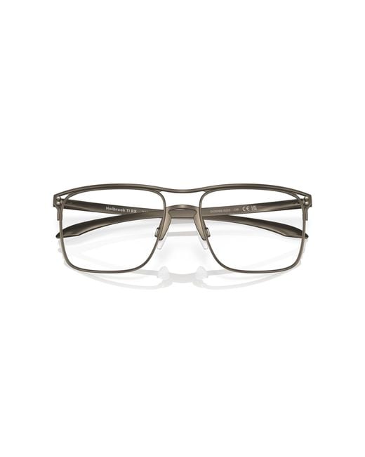 Oakley Black Ox5068 Holbrook Ti Rx 506802 Optical Frames Titanium Transparent Squared Normal for men