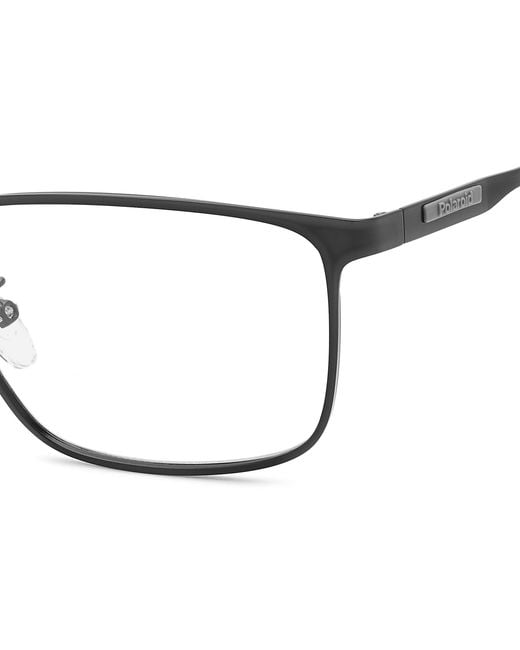 Polaroid Black Pld D494/G 003 Optical Frames Metal Squared for men