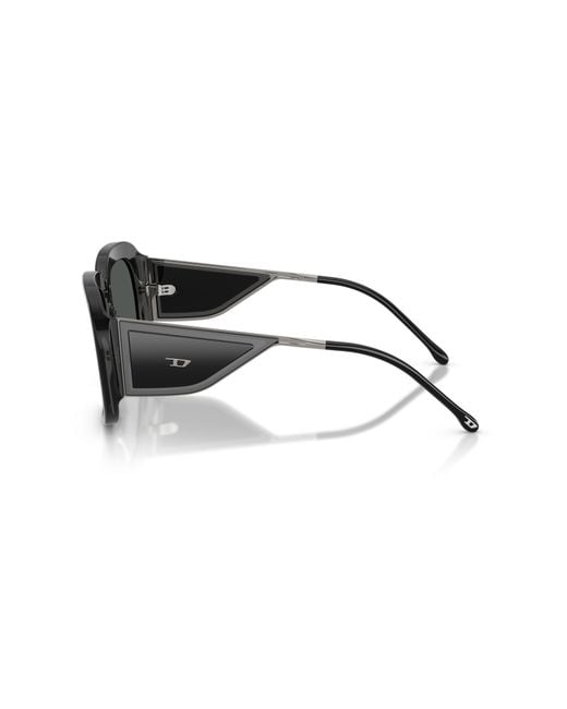 DIESEL Black Dl2015U 204487 Sunglasses Acetate Squared Normal