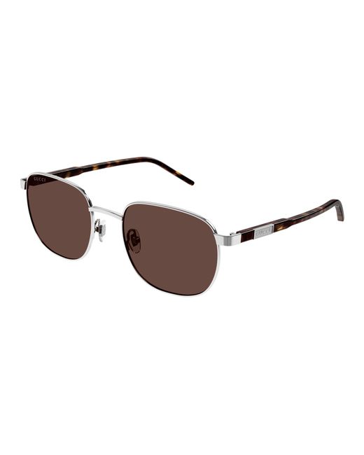 Gucci Black Gg1799S 002 Sunglasses Metal Squared for men