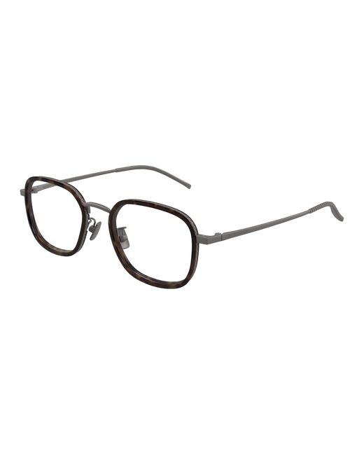 Bottega Veneta Black Bv1427Oa 002 Optical Frames Titanium Transparent Squared