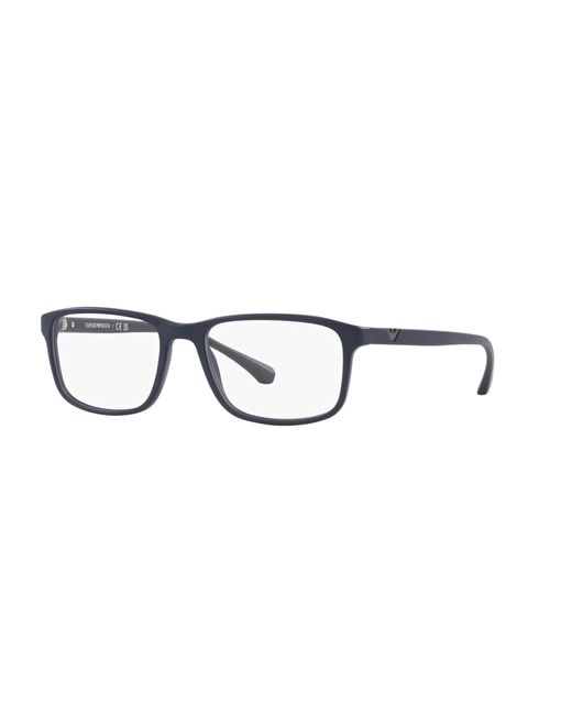 Emporio Armani Black Ea3098 5088 Optical Frames Acetate Squared for men