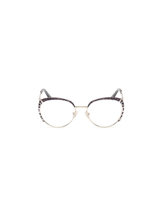 Guess Black Gu50250 033 Optical Frames Metal Round Normal