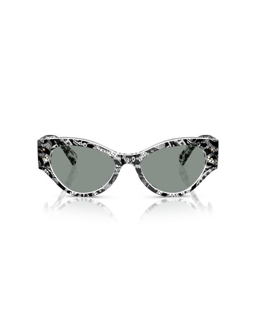 Dolce & Gabbana Black Dg4480 3287/1 Sunglasses Acetate Butterfly Normal