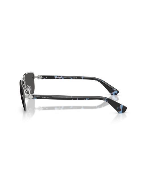 Burberry Black Be3164 100587 Sunglasses Metal Geometric Normal for men