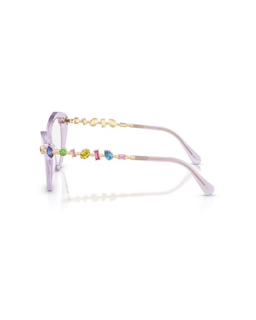 Swarovski Black Sk2047 1079 Optical Frames Acetate Cat Eye Normal
