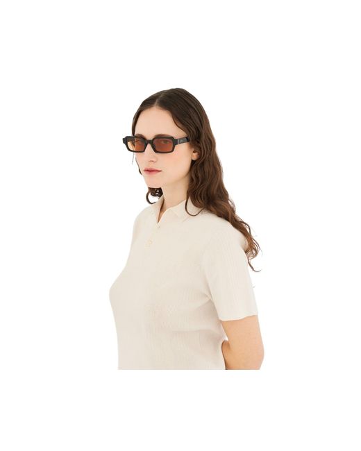 Retrosuperfuture Black Mys Carino Refined Sunglasses Acetate Squared Normal