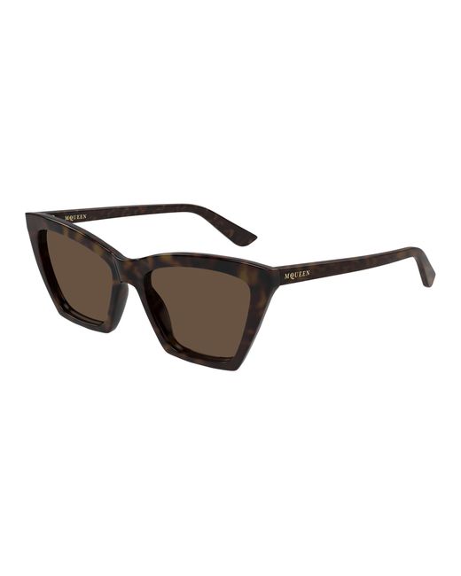 McQueen Black Am0536S 002 Sunglasses Acetate Cat Eye