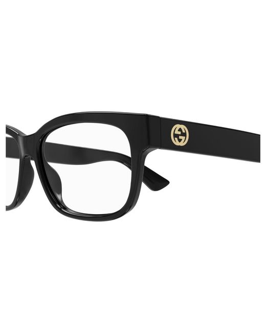 Gucci Black Gg1341O 001 Optical Frames Plastic Squared