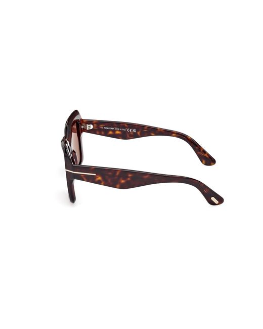 Tom Ford Black Ft1157 Esme 52J Sunglasses Acetate Squared Normal