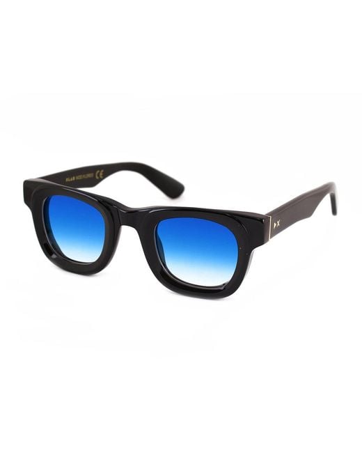 Xlab Blue Flores Sunglasses Acetate Light Squared Polarized