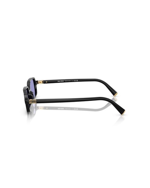 Miu Miu Black Mu 11Zs 16K01O Sunglasses Acetate Squared Normal