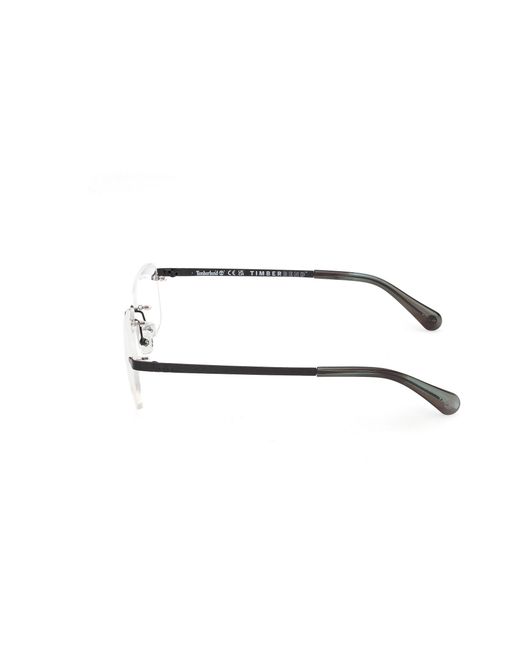 Timberland Black Tb50090 002 Optical Frames Metal Squared Normal for men